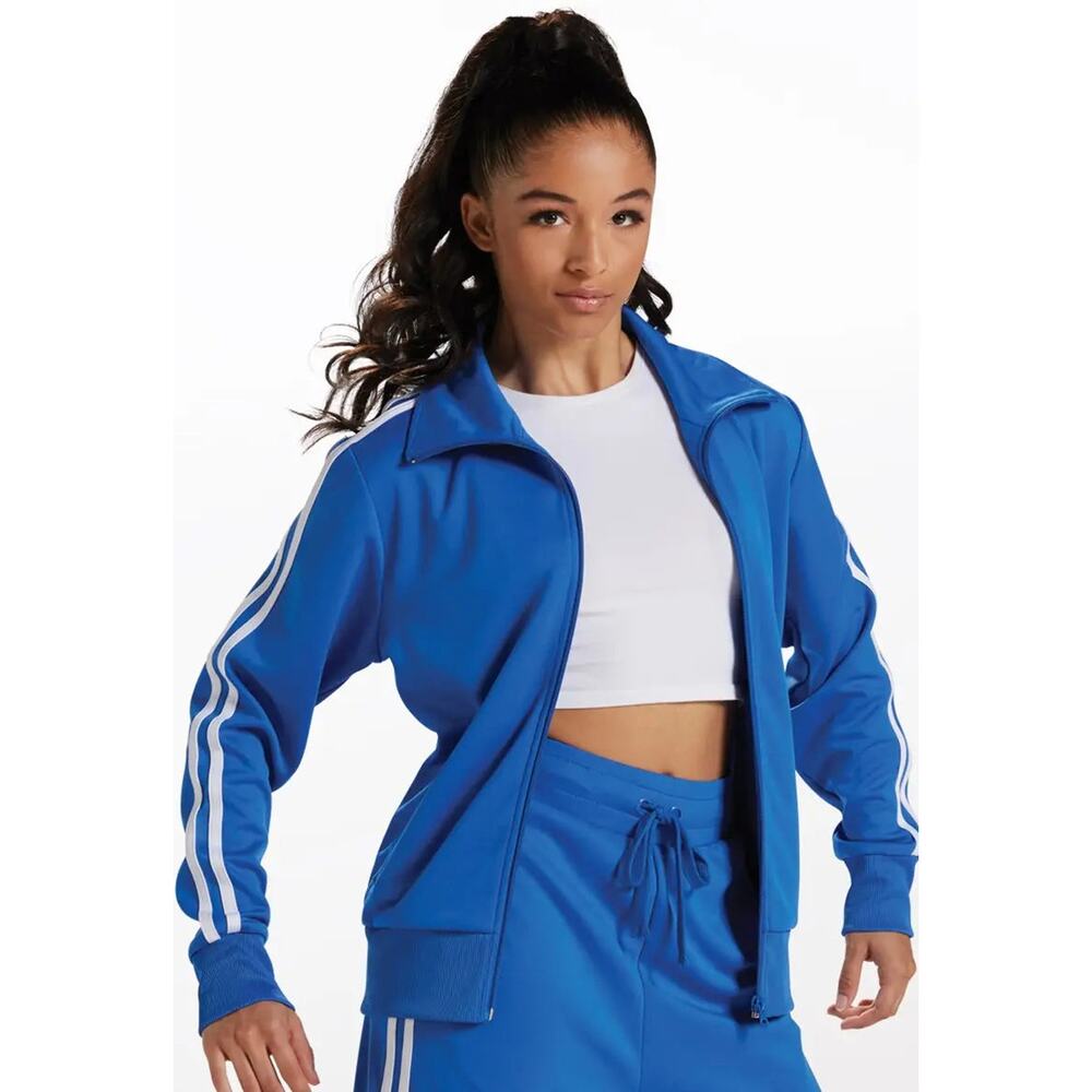 Dance Track Jacket Urban Groove AH9280 Large Child Royal Blue Hip Hop Tap Stripe